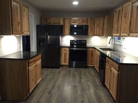 black stinless steel with oak cabinets|black stainless steel kitchen colors.